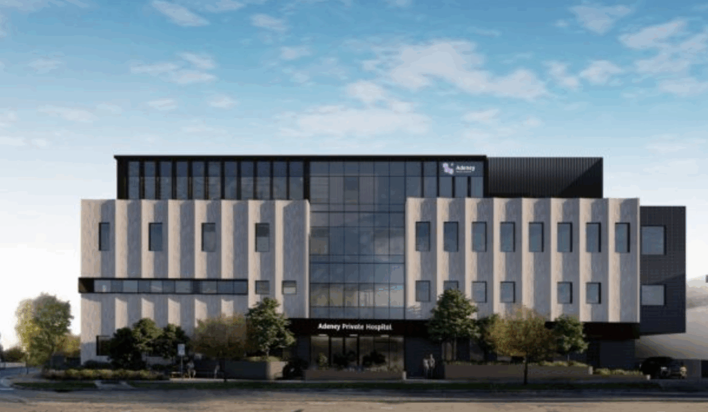 Exterior of Adeney Private Hospital